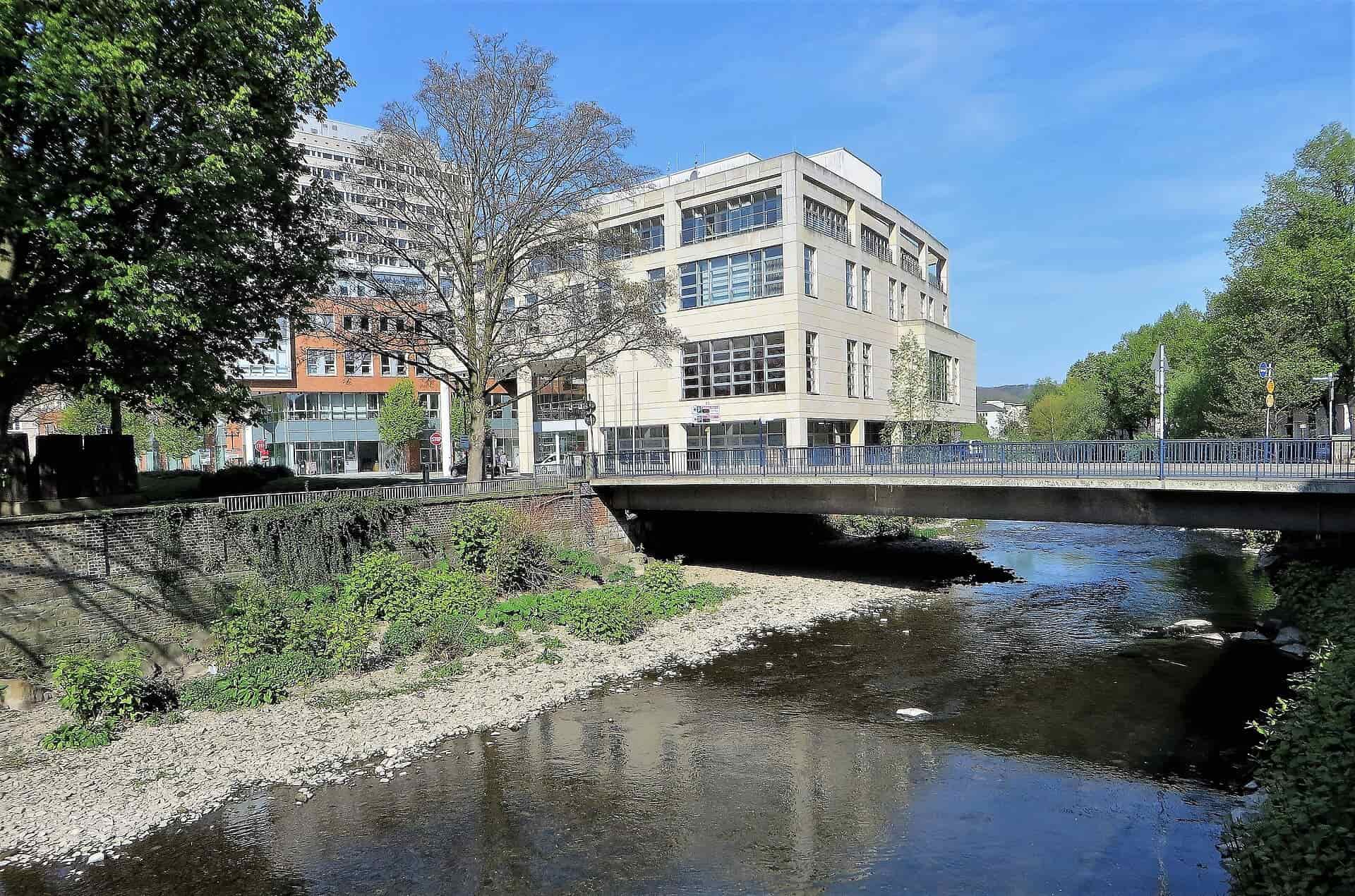 Die Volme in der Innenstadt von Hagen